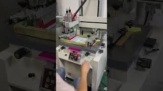 Silicone baking pad screen printing machine motorcycle mudguard leather screen printing machine丝印机 [upl. by Kosiur347]