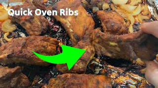 Quick Oven Baked Ribs 🟡 Cooking Gizmos [upl. by Fields834]