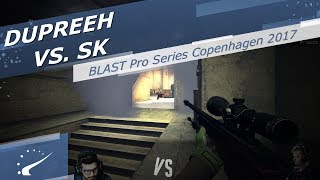 dupreeh vs SK  BLAST Pro Series Copenhagen 2017 [upl. by Sirovart245]