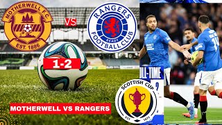 Motherwell vs Rangers 12 Live Scottish League Cup Football Match Semi Final Score Highlights FC [upl. by Delbert115]