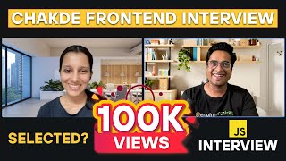 45 Years Experienced Best Javascript Interview  Chakde Frontend Interview EP  01 [upl. by Heddi454]