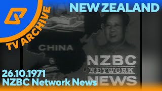 TV Archive  New Zealand NZBC Network News  1971 [upl. by Neivad]