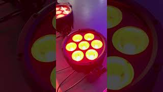 Outdoor IP65 7 LEDs 40w 4in1 led uplight production  powercon in amp out ledpar [upl. by Dronel810]