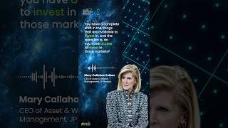 At FII8 Mary Callahan Erdoes discusses the shift in investment options [upl. by Tybie]