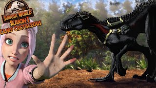 INDORAPTOR CONTROLLED ATTACK in Camp Cretaceous Season 5 Jurassic World [upl. by Atoked]