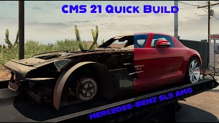 SALVAGE MERCEDES SLS AMG GETS A FULL REBUILD ∥ CMS 21 QuickBuild [upl. by Clari231]