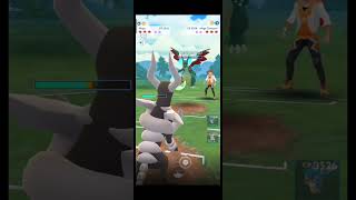 Mega Houndoom Vs Mega Charizard X in pokemongo [upl. by Ecertal691]