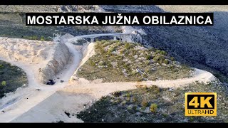 🔴 Mostarska južna obilaznica  rekonstrukcija ceste uz brdo Varda 4K dron April 2024 🇧🇦 [upl. by Carnahan]