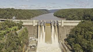 Warragamba Dam spilling  March 2021 [upl. by Sloan]