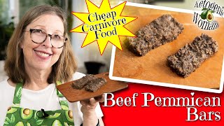 Beef Pemmican Bars  Cheap Carnivore Food for Hiking and Travel [upl. by Adrahs815]