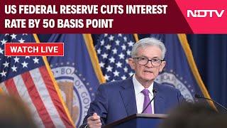 Jerome Powell Live  US Fed Rate Cut LIVE  FOMC Meeting  Jerome Powell Speech LIVE [upl. by Samuele]