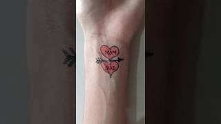 mom dad tattoo❤❤shortvideo tattoo youtubeshortvideo [upl. by Ainej87]