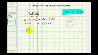 Ex 3 Integration by Parts lnmx [upl. by Rodge199]