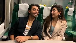 Farhan Saeed and Urwa Hocane sing for each other [upl. by Aerbma]