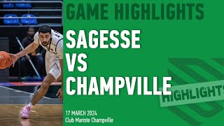 Highlights Sagesse vs Champville  Game 17 March 2024 [upl. by Eivad]