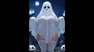 Spectral Figure on a Halloween Night  4K  Music  AI Art Lookbook [upl. by Anyale]