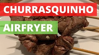 Espetinho Air Fryer  Churrasquinho na AIRFRYER  Carne Air Fryer churrasquinhoairfryer carne air [upl. by Yak889]