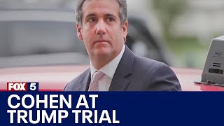 Trump hush money trial resumes Cohen crossexamination  FOX 5 News [upl. by Shalom]