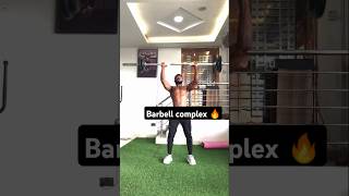 Back amp Shoulder barbell workout barbellrows shoulderworkout shoulderpain backday backworkout [upl. by Eedolem323]