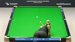 SNOOKER REANNE EVANS SHOWS THAT SHE IS NOT A PUSHOVER  CHAMPIONS LEAGUE SNOOKER 2023 [upl. by Yi52]