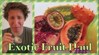 Exotische Früchte Essen  🥴 Ich teste Exotische Früchte Test 1 von 6 [upl. by Atteloj247]