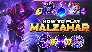 HOW TO PLAY MALZAHAR SEASON 14  NEW Build amp Runes  Season 14 Malz guide  League of Legends [upl. by Armillda6]