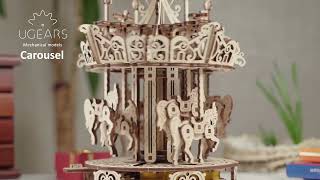 Ugears Carousel Model [upl. by Aihsram]