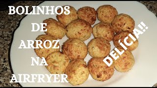 BOLINHO DE ARROZ NA AIRFRYER GOSTOSO RÃPIDO E FÃCIL DE FAZER [upl. by Teleya]