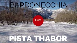 Bardonecchia  Melezet pista rossa Thabor [upl. by Marla877]