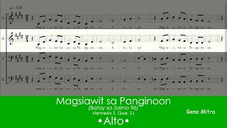 Magsiawit sa Panginoon  Nemesio S Que SJ • Alto [upl. by Eisserc]