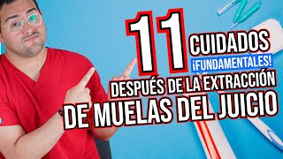 11 CUIDADOS DESPUÉS de una EXTRACCIÓN de MUELAS DEL JUICIO en 2020 [upl. by Holcomb]