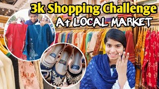 WOWWW😱🔥Shopping Challenge Under 3k  Karachis Famous Street Market  Shopping in Budget 🛒 [upl. by Ylebmik]