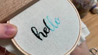 Embroidered Lettering [upl. by Aiz]