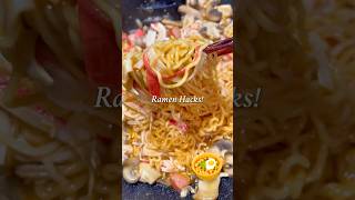 Ramen Hacks ramen ramennoodles instantnoodles dinnerideas dinner simplerecipe koreanfood [upl. by Rivi]