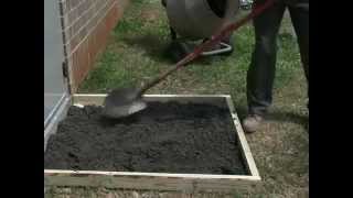 How to make a Concrete Slab with Sakrete [upl. by Ahsia]