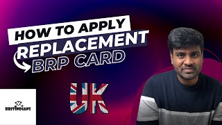 How to apply for replacement BRP  Lost or stolen BRP outside or inside UK [upl. by Oivat]