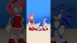 Sonic And Amy Story  Sonic Funny Dance shorts [upl. by Hsevahb]