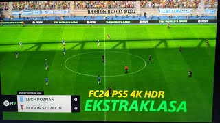 EA SPORTS FC 24 Lech Poznań vs Pogoń Szczecin quotEkstraklasaquot PS5 4K HDR gameplay [upl. by Colwen703]