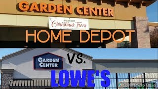 Home Depot vs Lowes Houseplant Edition December 2018 [upl. by Arteid389]