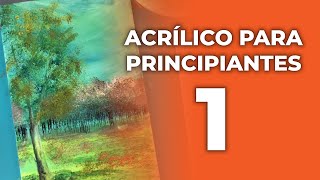 ¡MI PRIMER VÍDEO  Clase con acrílico para principiantes 1  👩‍🏫🎨 [upl. by Ahsurej]