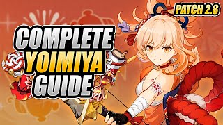 YOIMIYA  COMPLETE GUIDE v28  Optimal Builds Design Breakdown Gameplay Showcase  Genshin Impact [upl. by Silverstein]