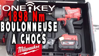 Milwaukee boulonneuse 18V 1898Nm bumper protection M18ONEFHIWF12 502X Fonction ONE KEY géniale [upl. by Geirk]