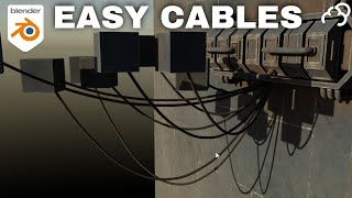 How to make hanging cables in Blender SUPER EASY [upl. by Ardnasella46]