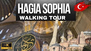 Around Hagia Sophia in Istanbul Beautiful Walking Tour in 4K [upl. by Ireland]