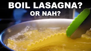 Do you have to boil lasagna noodles before baking [upl. by Alegnave]