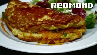 Omelette mit Blumenkohl und CheddarKäse in Multikocher REDMOND RMCM4502E [upl. by Polivy]