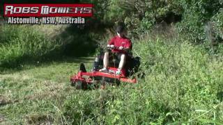 HD Gravely Zero Turn Hill Climbing by Robs Mowers Alstonville [upl. by Ellehcim382]