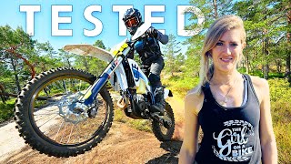 Husqvarna 2024 enduro bikes tested and reviewed  TE and FE models [upl. by Pallaten]