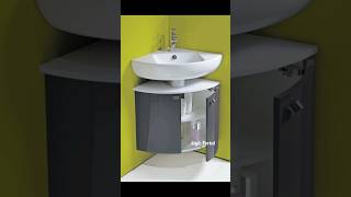 Corner Wash Basin Ideas corner washbasin design modular bathroom makeover organization decor [upl. by Sharyl]