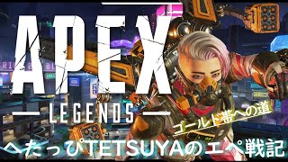 APEX へたっぴTETSUYAのエペ戦記 ソロランク ゴールド帯への道 バルキリーニュースキンで挑む！ [upl. by Anatsirhc]